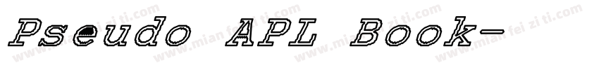 Pseudo APL Book字体转换